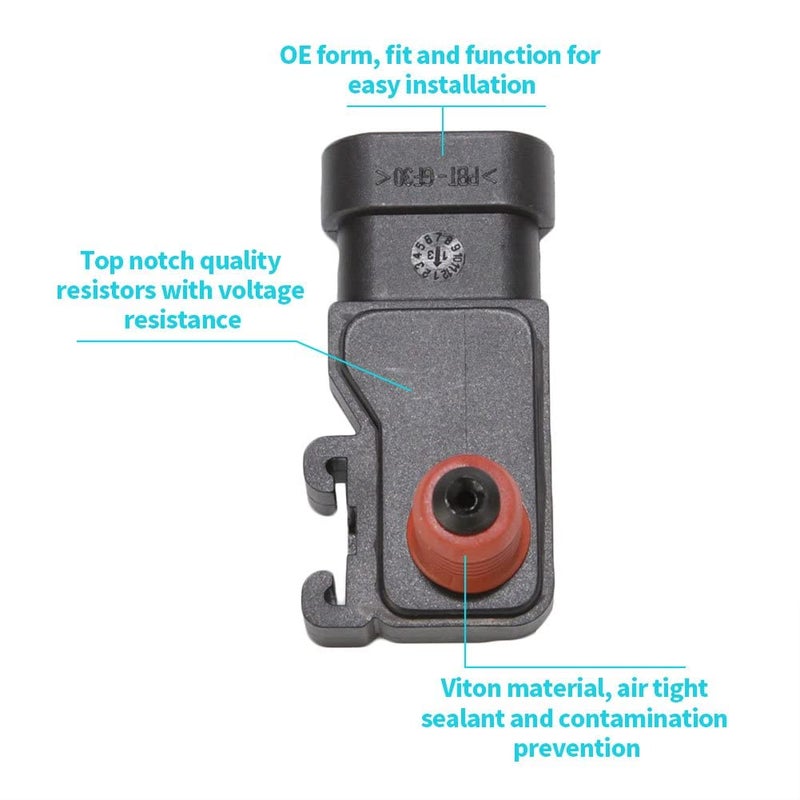 DOICOO 16212460 12614970 213-331 12575837 SU1176 Map Sensor Fit for Buick Cadillac Chevy Pontiac GMC GM Isuzu Saturn Saab Hummer Honda - Image 2